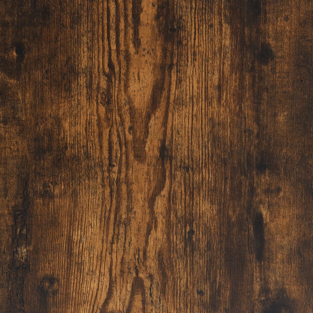 Table basse chêne fumé 51x51x40 cm bois d'ingénierie