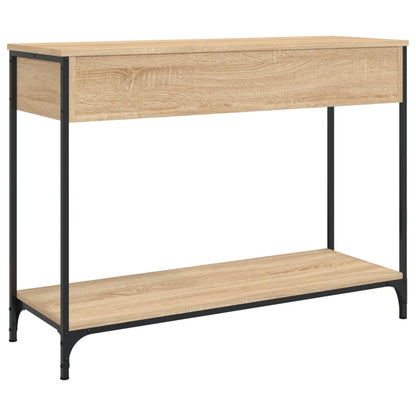 Table console chêne sonoma 100x34,5x75 cm bois d'ingénierie