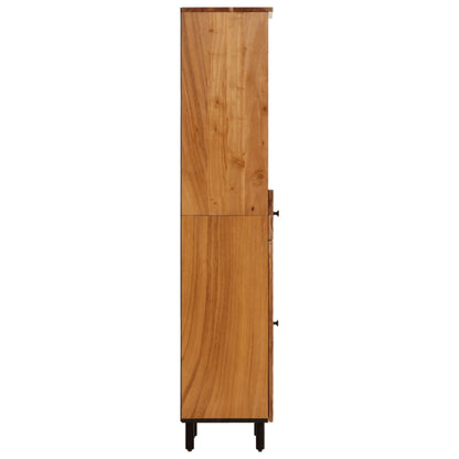 Armoire de salle de bain 38x33x160 cm bois massif d'acacia