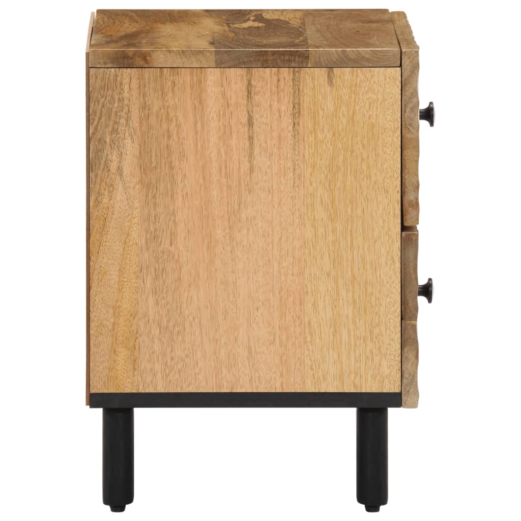 Table de chevet 40x33x46 cm Bois de manguier solide