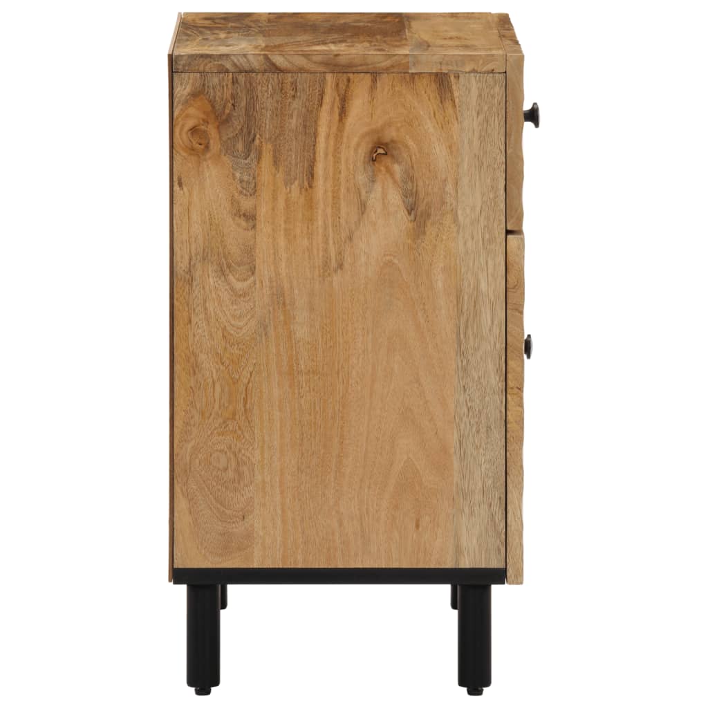 Table de chevet 50x33x60 cm bois de manguier massif