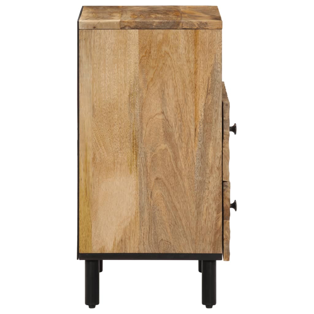 Table de chevet 50x33x60 cm bois de manguier massif