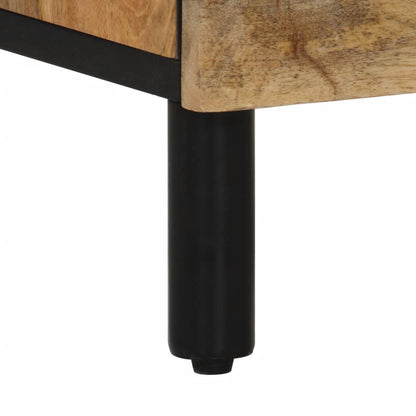 Table de chevet 50x33x60 cm bois de manguier massif