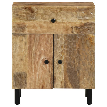 Table de chevet 50x33x60 cm bois de manguier massif