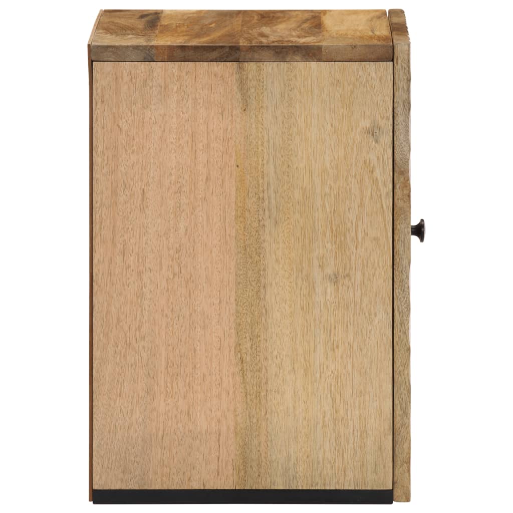 Armoire de salle de bain murale 38x33x48cm bois massif manguier