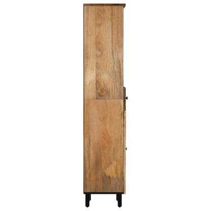 Armoire de salle de bain 38x33x160 cm bois massif de manguier