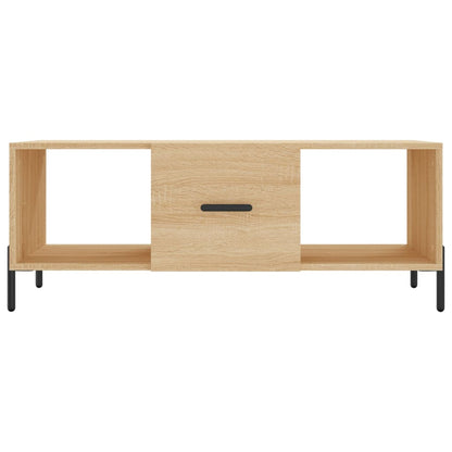 Table basse chêne sonoma 102x50x40 cm bois d'ingénierie