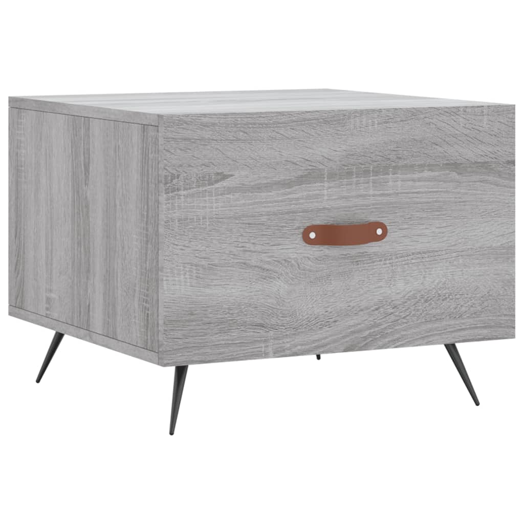 Table basse Sonoma gris 50x50x40 cm Bois d'ingénierie