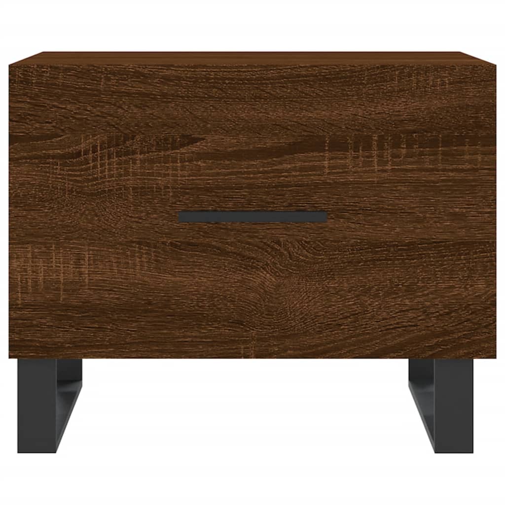 Table basse Chêne marron 50x50x40 cm Bois d'ingénierie