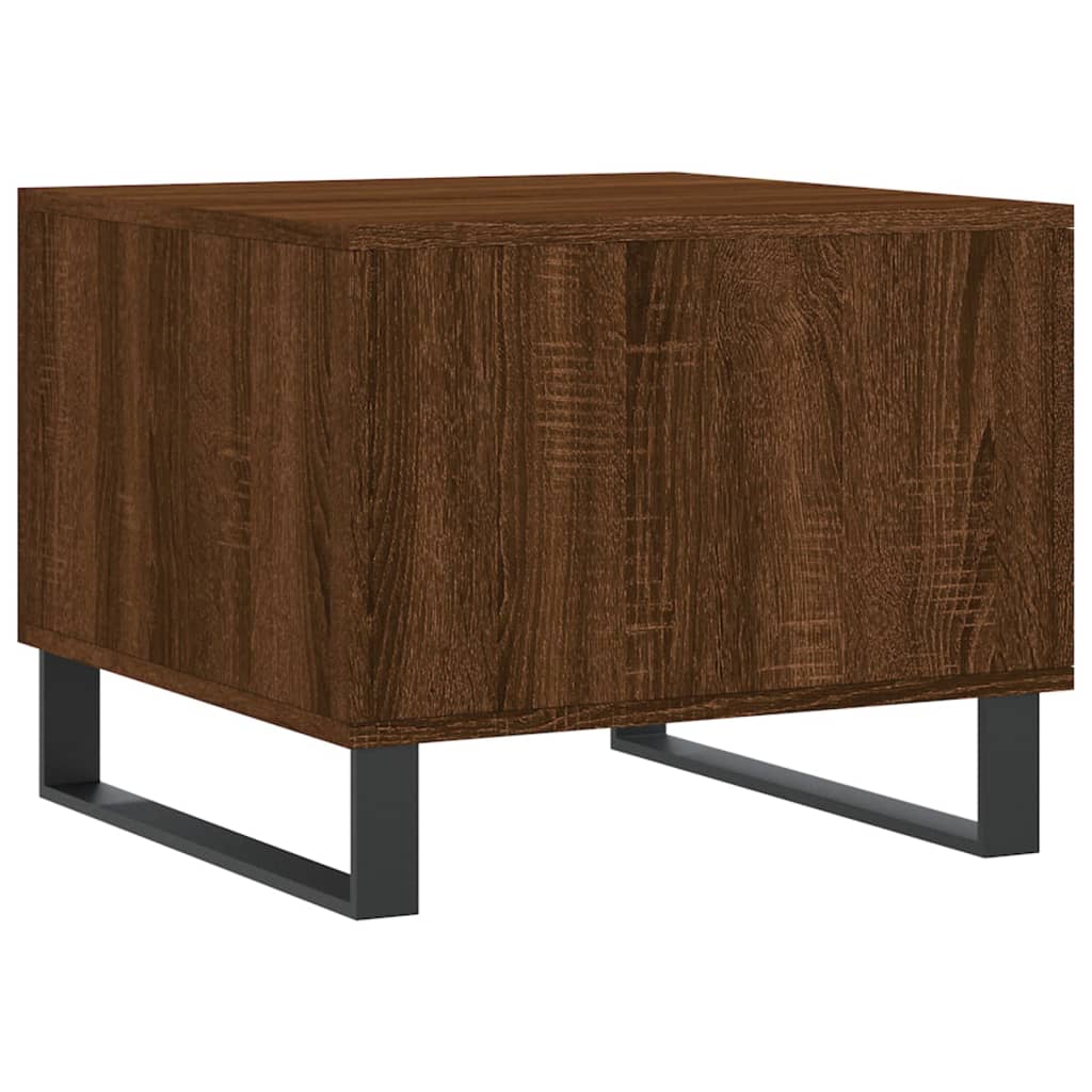 Table basse Chêne marron 50x50x40 cm Bois d'ingénierie