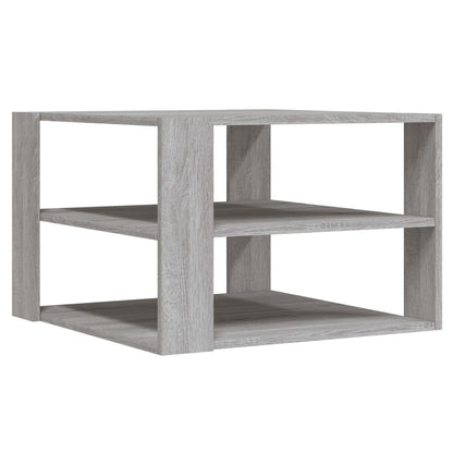 Table basse sonoma gris 59,5x59,5x40 cm bois d'ingénierie