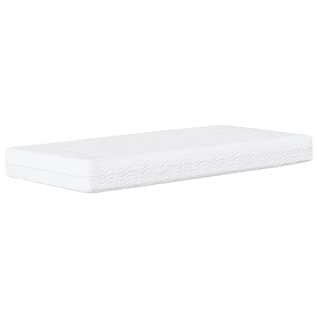 Matelas en mousse blanc 90x190 cm dureté H2 H3