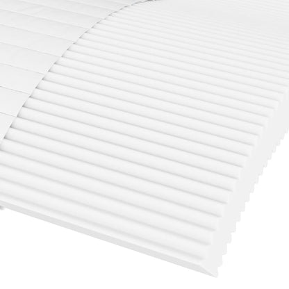 Matelas en mousse blanc 90x190 cm dureté H2 H3