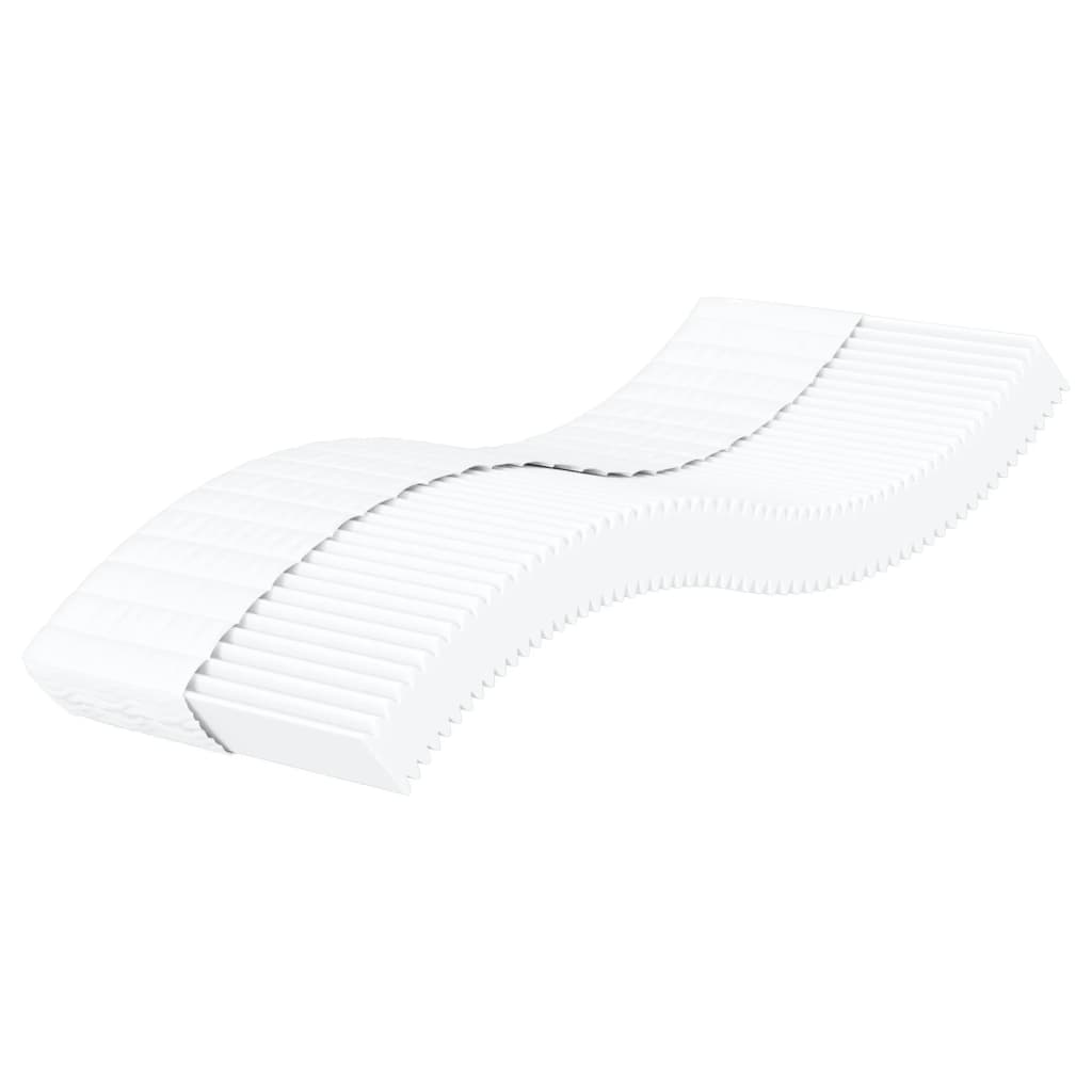 Matelas en mousse blanc 90x200 cm dureté H2 H3