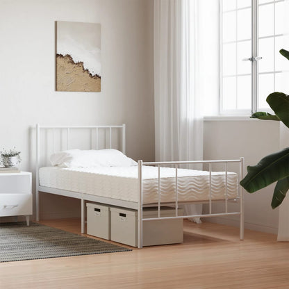 Matelas en mousse blanc 90x200 cm dureté H2 H3