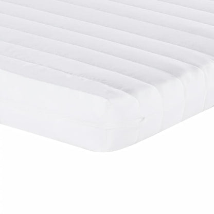 Matelas en mousse blanc 90x190 cm 7 zones dureté 20 ILD