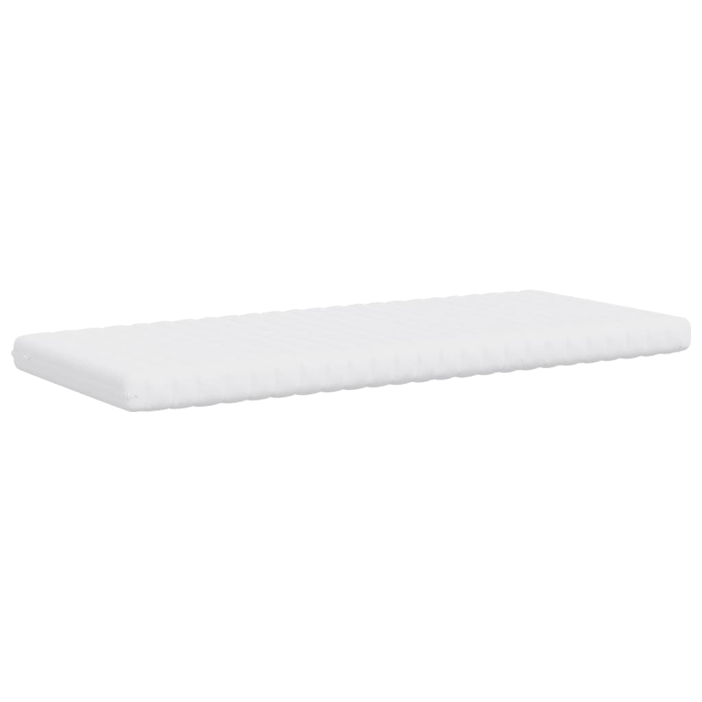 Matelas en mousse blanc 90x200 cm 7 zones dureté 20 ILD