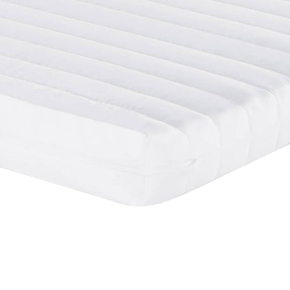 Matelas en mousse blanc 90x200 cm 7 zones dureté 20 ILD