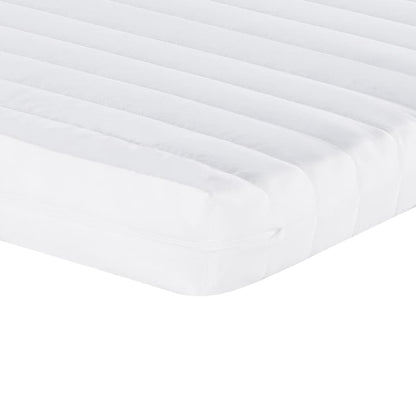 Matelas en mousse 2 pcs blanc 90x190 cm 7 zones dureté 20 ILD