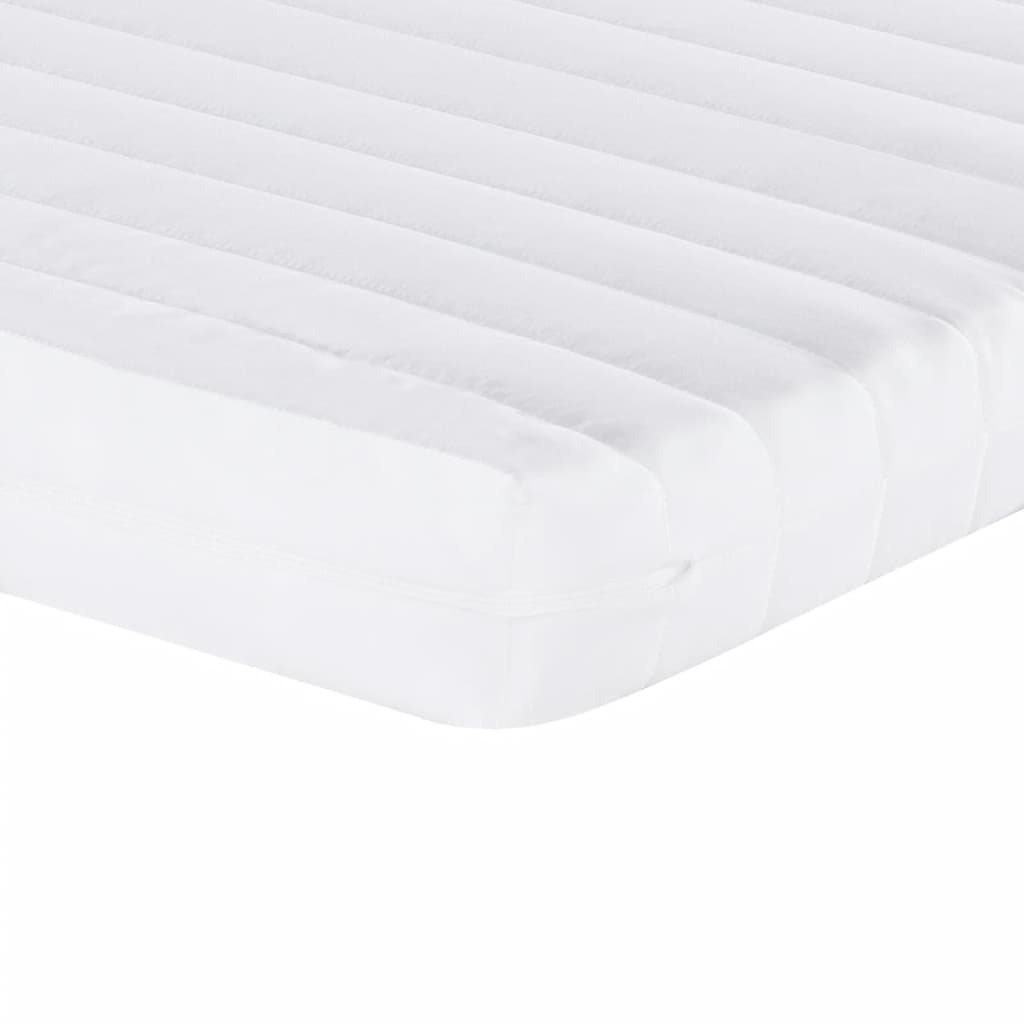 Matelas en mousse 2 pcs blanc 90x200 cm 7 zones dureté 20 ILD