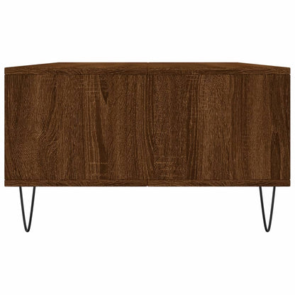 Table basse chêne marron 104x60x35 cm bois d'ingénierie