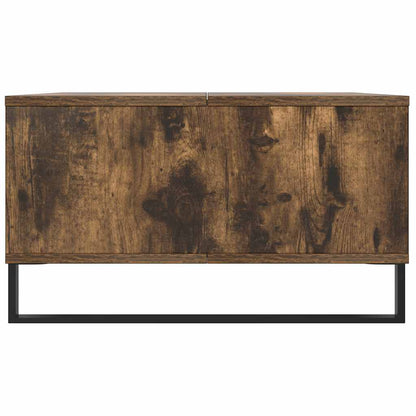 Table basse chêne fumé 104x60x35 cm bois d'ingénierie