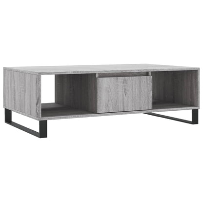 Table basse sonoma gris 104x60x35 cm bois d'ingénierie