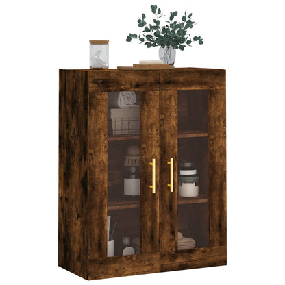 Armoire murale chêne fumé 69,5x34x90 cm