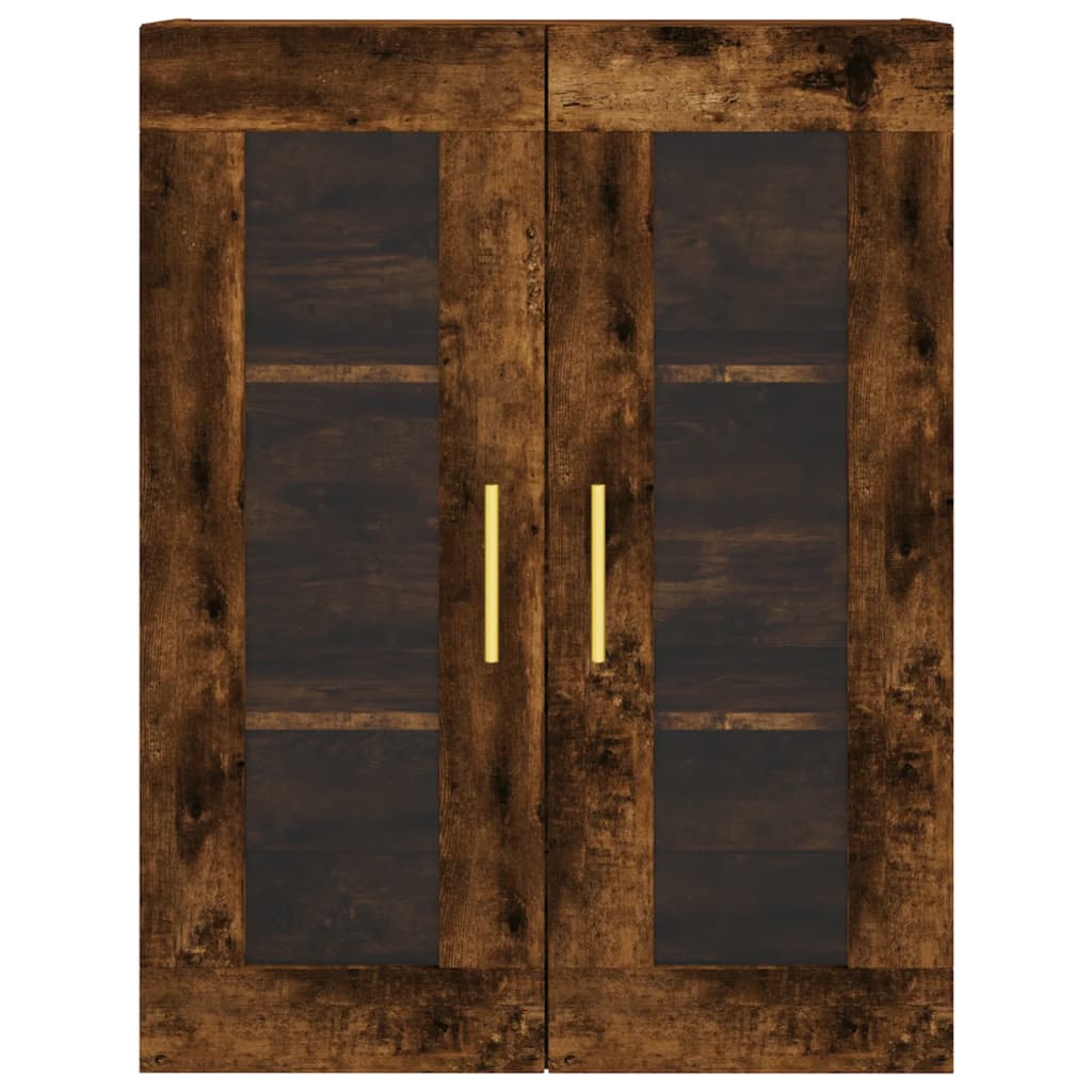 Armoire murale chêne fumé 69,5x34x90 cm