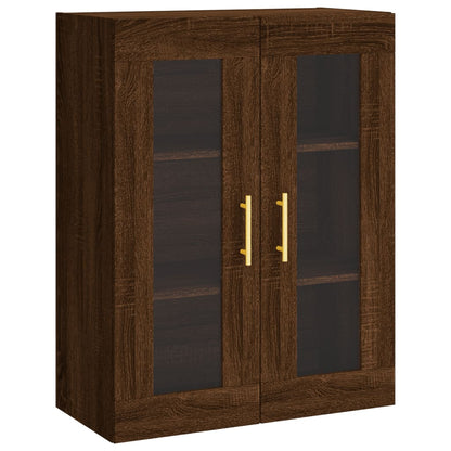 Armoire murale chêne marron 69,5x34x90 cm