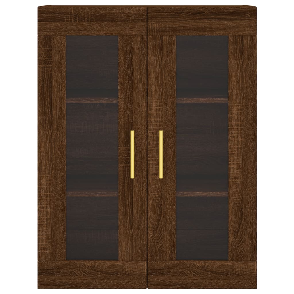 Armoire murale chêne marron 69,5x34x90 cm