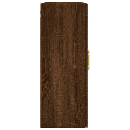 Armoire murale chêne marron 69,5x34x90 cm