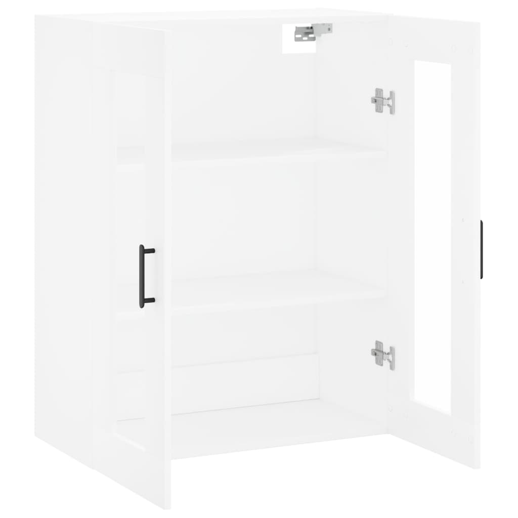 Armoire murale blanc 69,5x34x90 cm