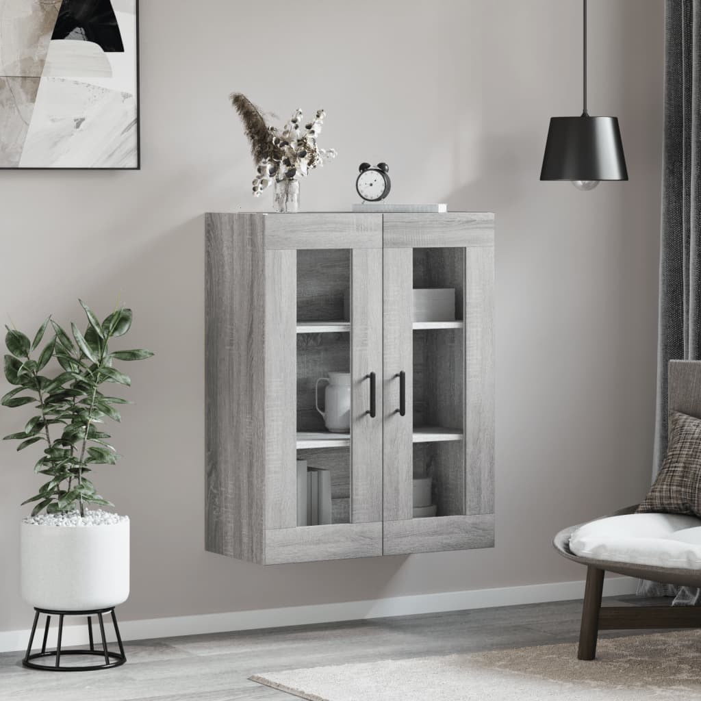 Armoire murale sonoma gris 69,5x34x90 cm