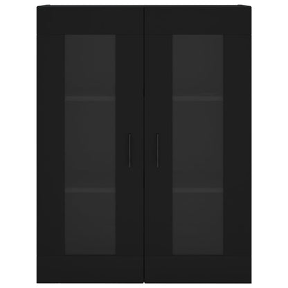 Armoire murale noir 69,5x34x90 cm