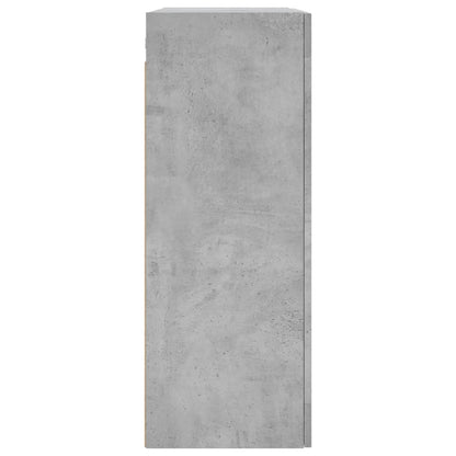 Armoire murale gris béton 69,5x34x90 cm