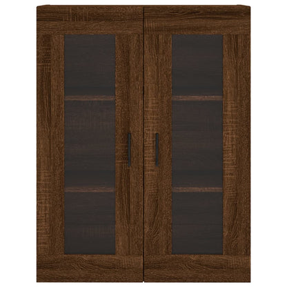 Armoire murale chêne marron 69,5x34x90 cm