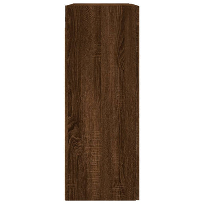 Armoire murale chêne marron 69,5x34x90 cm