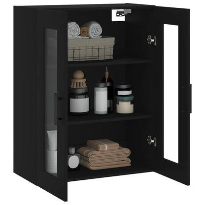 Armoire murale noir 69,5x34x90 cm