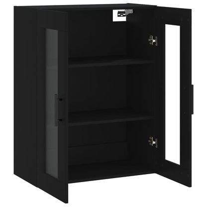 Armoire murale noir 69,5x34x90 cm