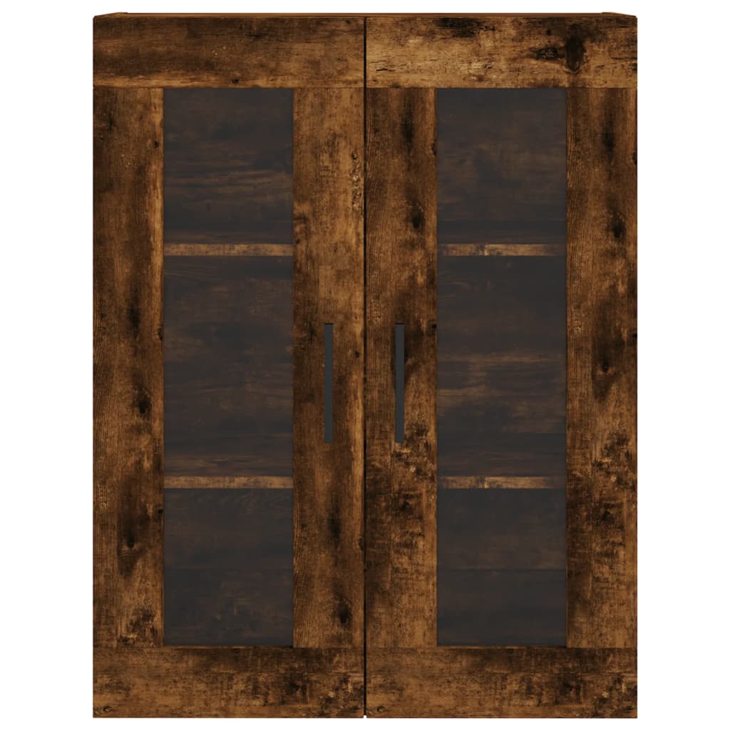 Armoire murale chêne fumé 69,5x34x90 cm