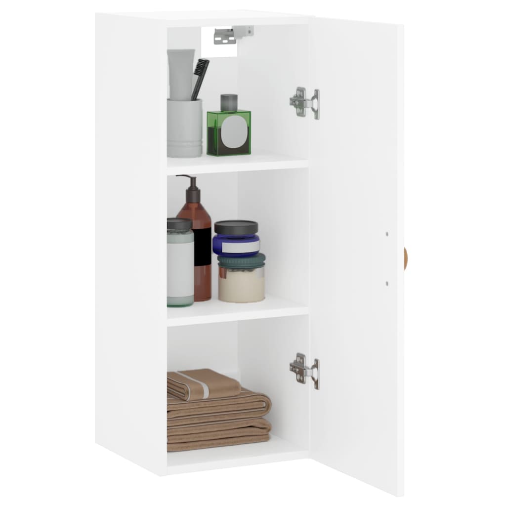 Armoire murale blanc 34,5x34x90 cm