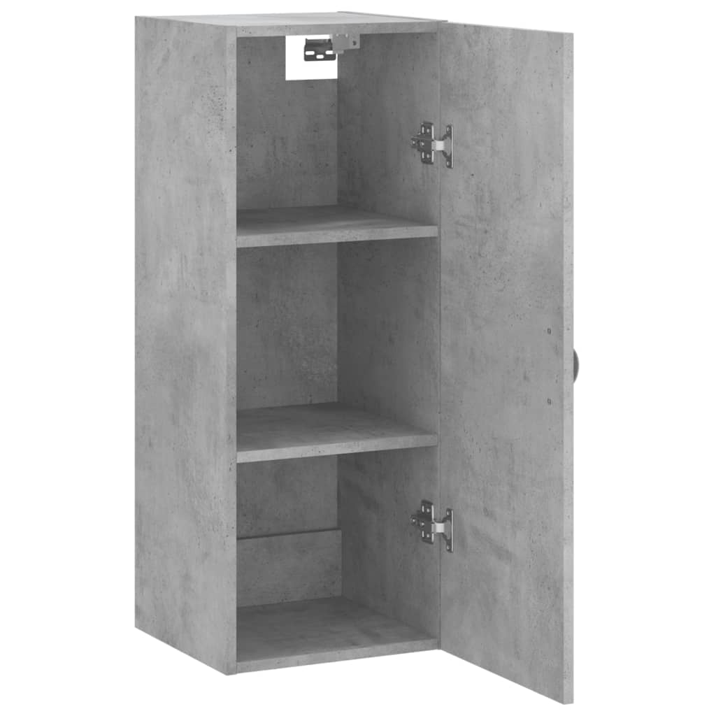 Armoire murale gris béton 34,5x34x90 cm