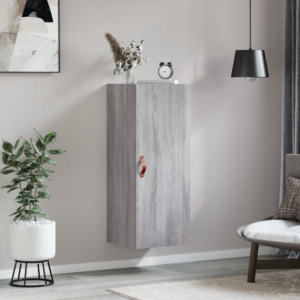 Armoire murale sonoma gris 34,5x34x90 cm