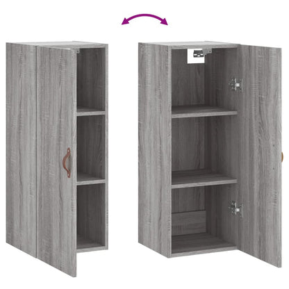 Armoire murale sonoma gris 34,5x34x90 cm