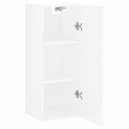 Armoire murale blanc brillant 34,5x34x90 cm