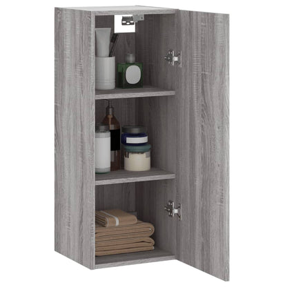 Armoire murale sonoma gris 34,5x34x90 cm