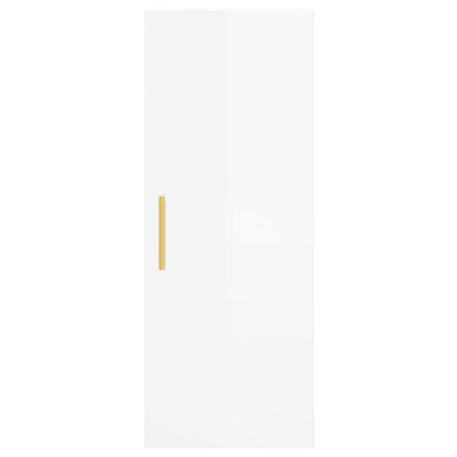 Armoire murale blanc brillant 34,5x34x90 cm