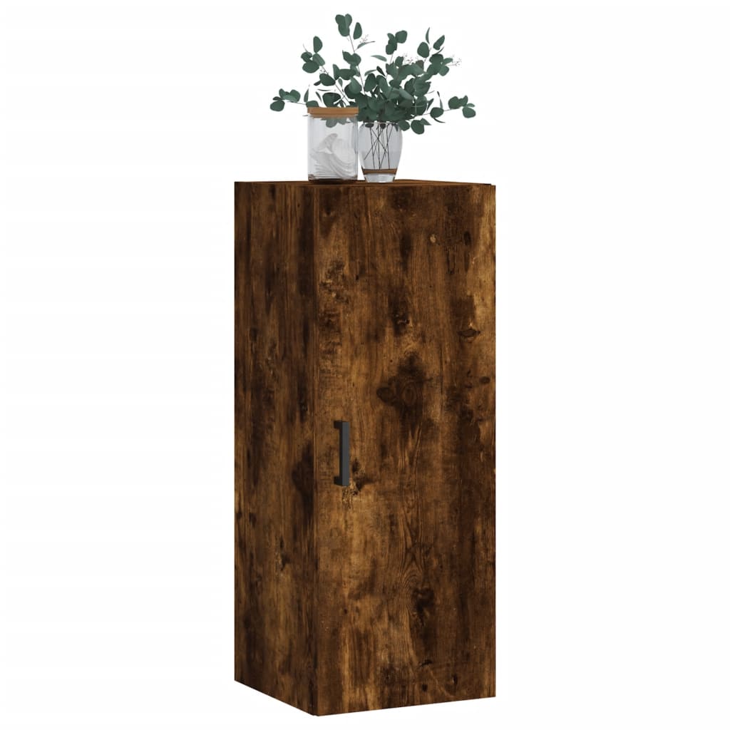 Armoire murale chêne fumé 34,5x34x90 cm