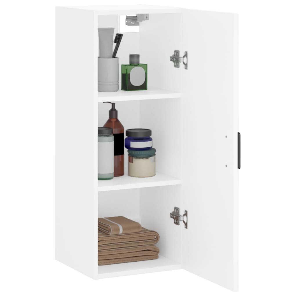 Armoire murale blanc 34,5x34x90 cm